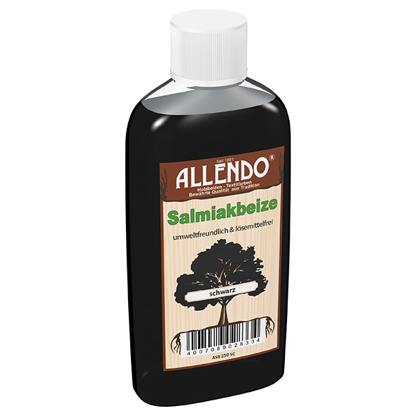 Salmiakbeize Buntfarbe 250 ml Flasche   Farbe: schwarz